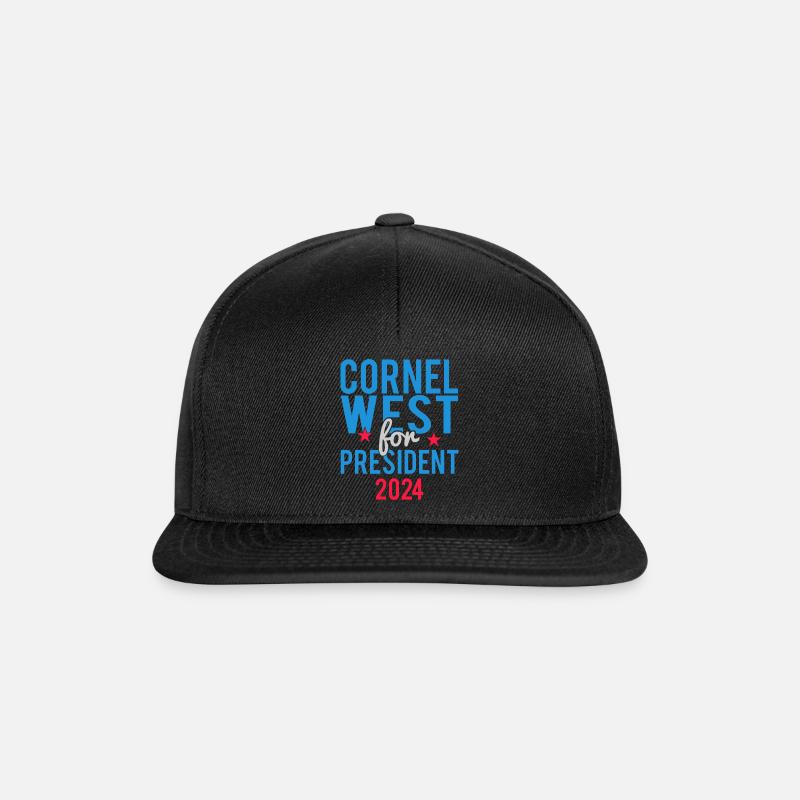 Cornel West For President 2024 - Snapback Cap - black/black