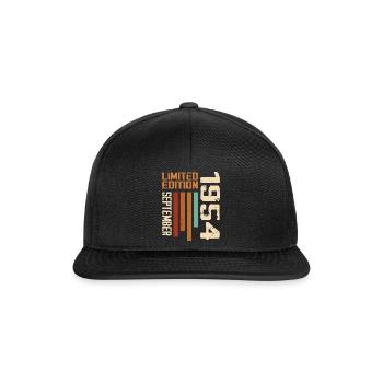 September 1981 Originelle Geschenkidee zum Geburtstag - Snapback Cap - Schwarz/Schwarz - Vorne