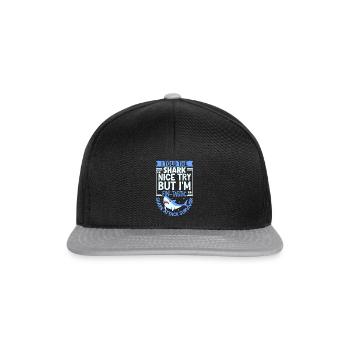 Survivants d’une attaque de requin - Casquette snapback - noir/gris - Devant
