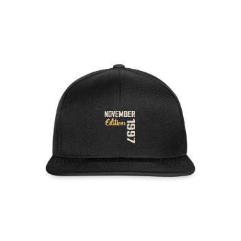 Born in November 1997 - Edition 1997 - Snapback Cap - black/black - Front