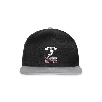 Dalmatian Glitzer - Snapback Cap - Schwarz/Grau - Vorne