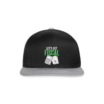 Soyons fiscaux drôles comptabilité CPA Financial - Casquette snapback - noir/gris - Devant