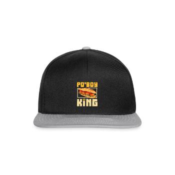Po' Boy King - Snapback Cap - Schwarz/Grau - Vorne