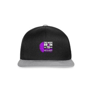 Trop de cerveau pour contenir l’humour ACM Chiari - Casquette snapback - noir/gris - Devant