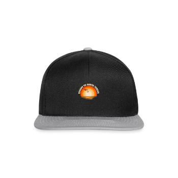 Ich fliehe nach Santa Teresa - Snapback Cap - Schwarz/Grau - Vorne