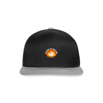 I'm fleeing to Mactan - Snapback Cap - black/grey - Front
