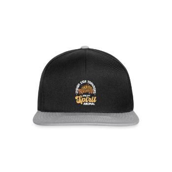My Spirit Animal - Sternschildkröte - Snapback Cap - Schwarz/Grau - Vorne
