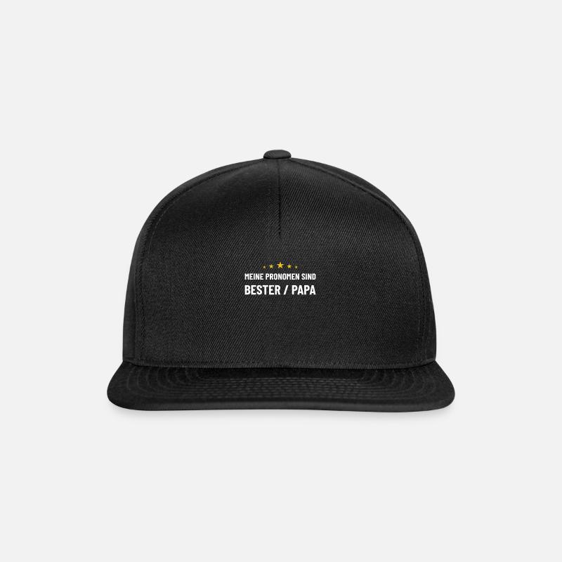 Bester Vater, Papa, Vatertag, Vater Geschenkidee - Snapback Cap - Schwarz/Schwarz