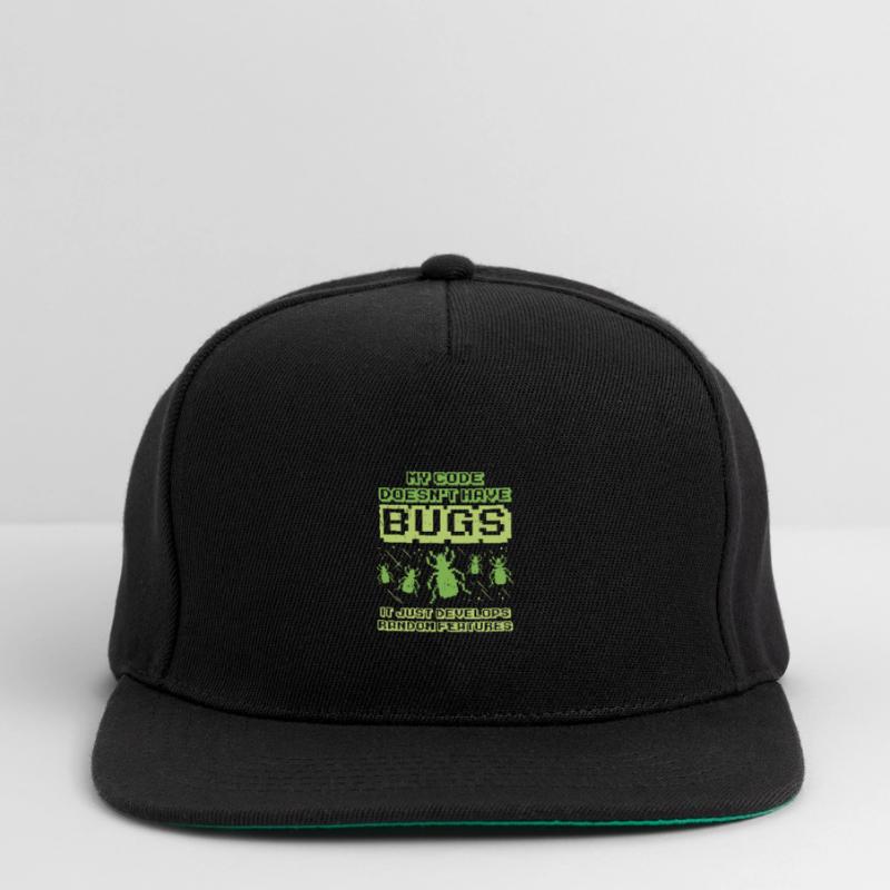 Code Bug Test Programmer Developer Developer Casquette snapback