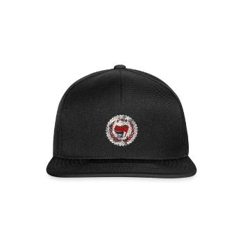 ANTIFA FCK FASCISM - Snapback Cap - Schwarz/Schwarz - Vorne