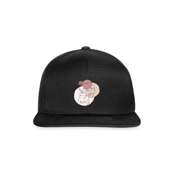 Men's Line Art - Snapback Cap - black/black - Front