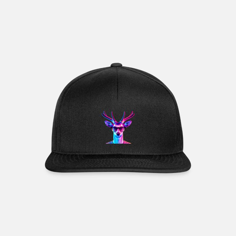 Cool Deer - Snapback Cap - Schwarz/Schwarz