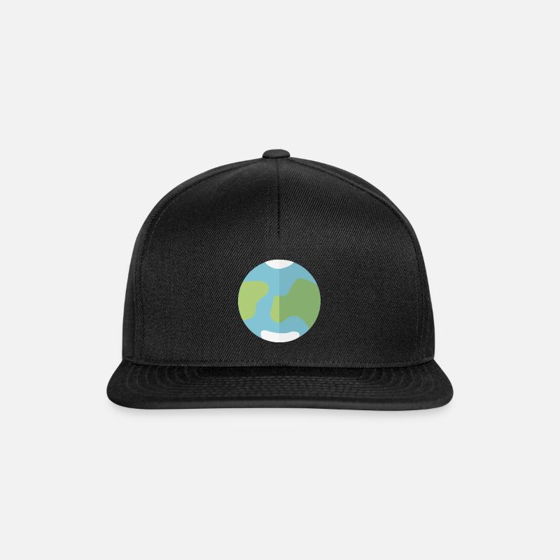 Erde - Snapback Cap - Schwarz/Schwarz