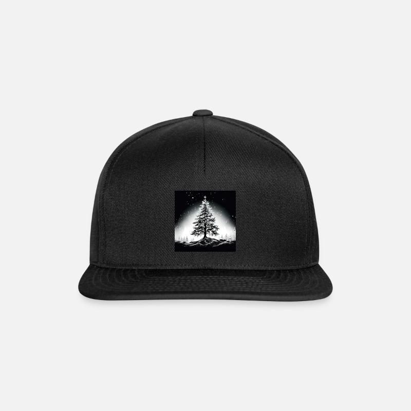 B&W Wintertree Design Quadrat - Snapback Cap - Schwarz/Schwarz