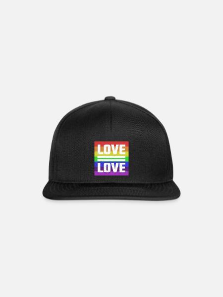 Liebe ist Liebe | "Liebe ist Liebe" - Snapback Cap - Schwarz/Schwarz