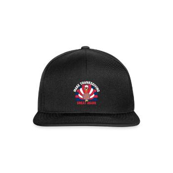 Make Thanksgiving Great Again Famille républicaine - Casquette snapback - noir/noir - Devant