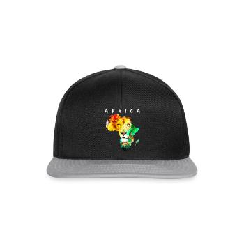 Afrique - Casquette snapback - noir/gris - Devant