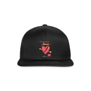 Gift basketball basketball funny sport passion - Snapback Cap - black/black - Front