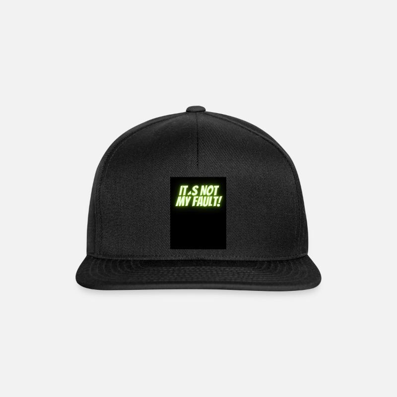Ce n’est pas ma faute! - Casquette snapback - noir/noir