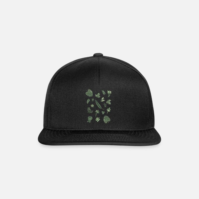 Un tas de feuillage - Casquette snapback - noir/noir