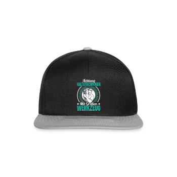 Outil de construction de système de réfrigération de technicien de réfrigération pour - Casquette snapback - noir/gris - Devant