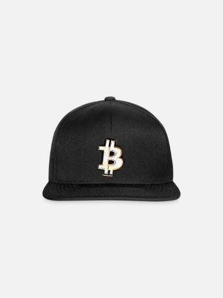 Bitcoin modern B - Snapback Cap - Schwarz/Schwarz