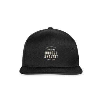 Analyste budgétaire génial - Casquette snapback - noir/noir - Devant