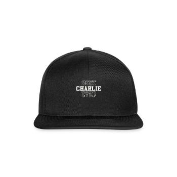Best Charlie Ever Personalized Name Charlie - Snapback Cap - black/black - Front