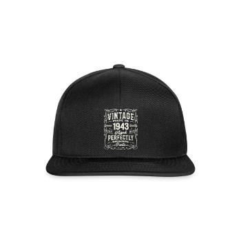Millésime 1943 82e anniversaire Tournant 82 - Casquette snapback - noir/noir - Devant