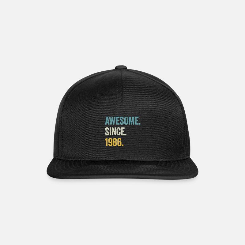 38e anniversaire 38 ans d’expérience depuis 1986 - Casquette snapback - noir/noir