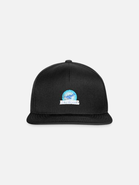 Blauwal - Snapback Cap - Schwarz/Schwarz