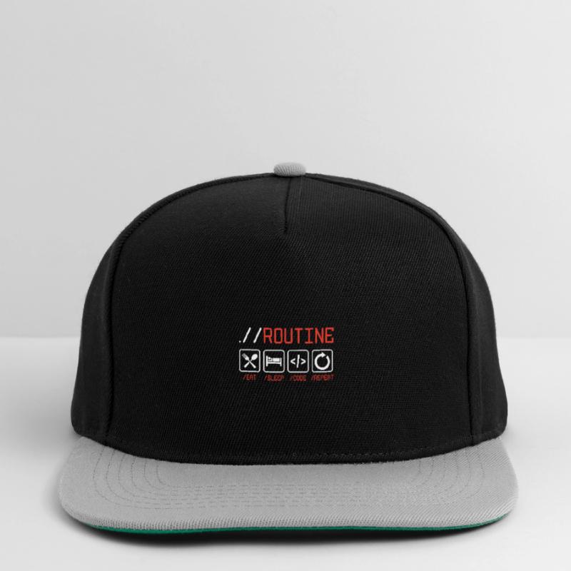 Routine Eat Sleep Code Repeat Software Developer C Snapback Cap