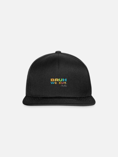 Bruh we Out! Lehrer Lustig Schule - Snapback Cap - Schwarz/Schwarz