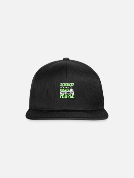 Seine Wissenschaftsmagie für Smart People Gift - Snapback Cap - Schwarz/Schwarz