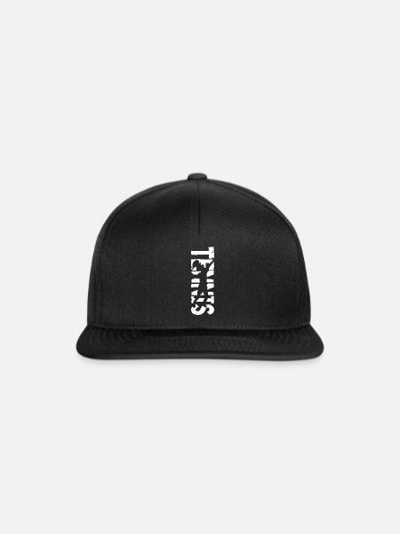 Tennis T-Shirt - Snapback Cap - Schwarz/Schwarz