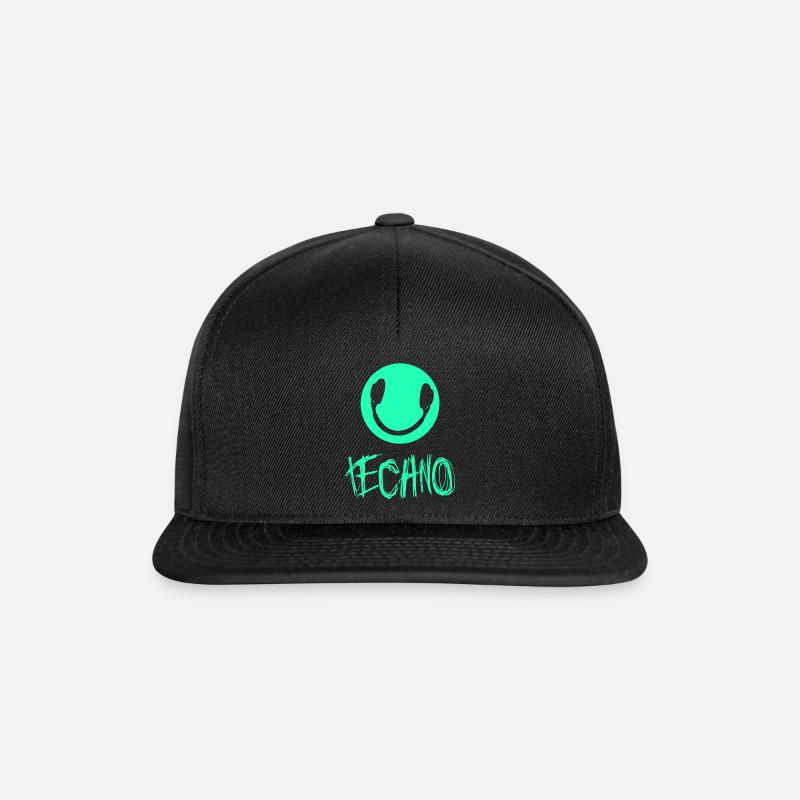 Techno - Casquette snapback - noir/noir