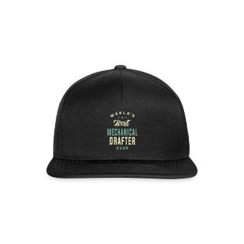 Mechanical Drafter Job Profession Birthday Worker - Snapback Cap - black/black - Front
