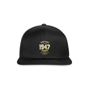 Vintage Original 1947 - 76 Birthday - Snapback Cap - black/black - Front