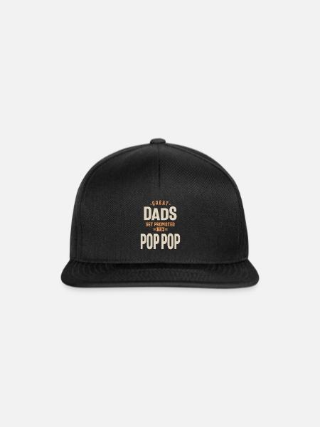 Gefördert: Aus Großvätern wird Pop-Pop - Snapback Cap - Schwarz/Schwarz