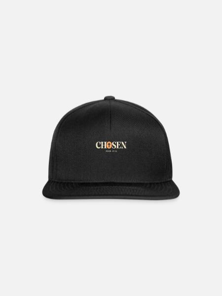 Auserwählt - Johannes 15:16 Christliches Zitat-Design - Snapback Cap - Schwarz/Schwarz