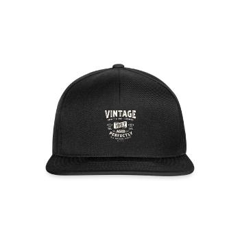 1957 67. Geburtstag Geschenke 67 Jahre alte Männer Frauen - Snapback Cap - Schwarz/Schwarz - Vorne