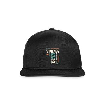 1953 71. Geburtstag Geschenke 71 Jahre alte Männer Frauen - Snapback Cap - Schwarz/Schwarz - Vorne