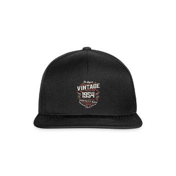 1954 70e anniversaire cadeaux 70 ans hommes femmes - Casquette snapback - noir/noir - Devant