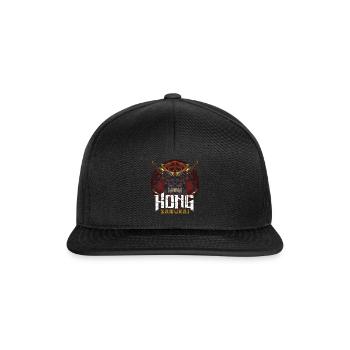 Samurai Kong Gorilla - Snapback Cap - black/black - Front