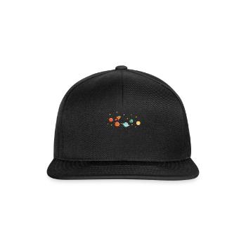 Système solaire Rocket Planet Star Space All - Casquette snapback - noir/noir - Devant
