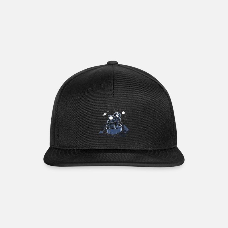 Astronaut Weltraum Raumfahrt - Snapback Cap - Schwarz/Schwarz