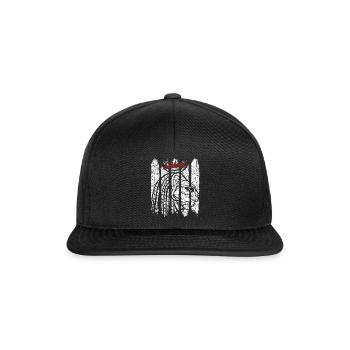 Divinité cadeau Vintage Retro Sachmet Silhouette - Casquette snapback - noir/noir - Devant