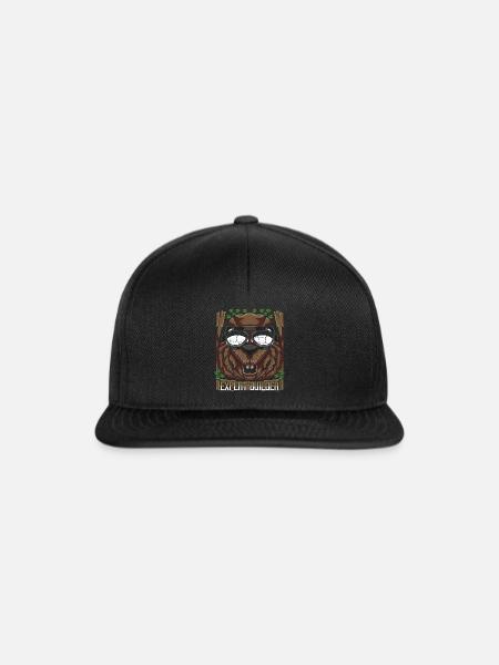 Trendy Biber - Snapback Cap - Schwarz/Schwarz