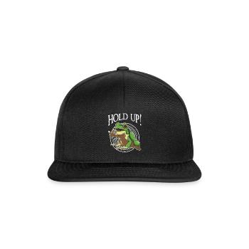 Frosch - Snapback Cap - Schwarz/Schwarz - Vorne