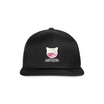 I Would Never Disturb My Cat - Kitten Lover - Casquette snapback - noir/noir - Devant